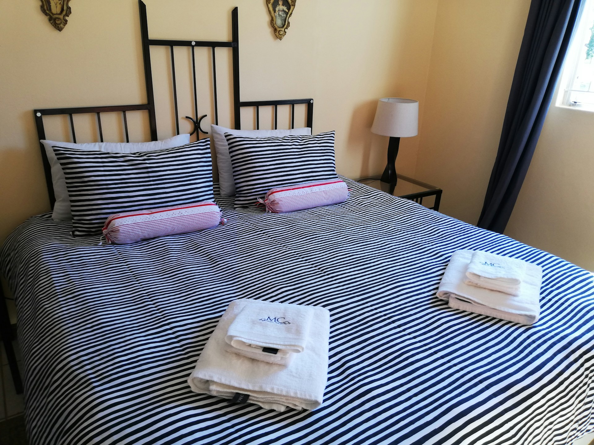 Prepared guest bedroom